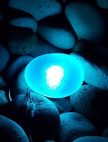 Light green illuminated